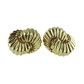 Tiffany & Co 18K Yellow Gold Earrings