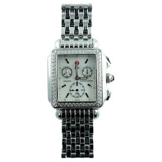 Michele Deco Mother-Of-Pearl Stainless Watch