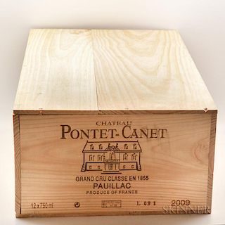Chateau Pontet Canet 2009, 12 bottles (owc)