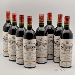 Chateau Chasse Spleen 1989, 8 bottles