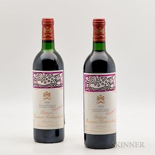 Chateau Mouton Rothschild 1988, 2 bottles