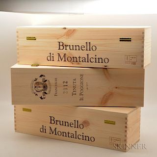 Poggione Brunello di Montalcino 2012, 3 double magnums (ind. owc)