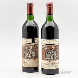 Heitz Cellars Cabernet Sauvignon Martha's Vineyard 1978, 2 bottles
