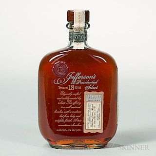 Jefferson's Presidential Select Bourbon 18 Years Old 1991, 1 750ml bottle