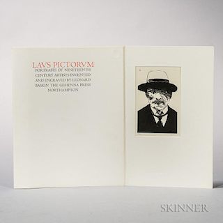 Baskin, Leonard (1922-2000) Laus Pictorum, Portraits of Nineteenth Century Artists. Northampton: Gehenna Press, 1969. First,