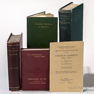 Darwin, Charles (1809-1882) Lot of Five Related Titles.