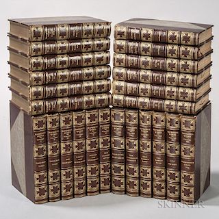 Decorative Bindings, Sets, Nathaniel Hawthorne (1804-1864) The Complete Writings  , Large Paper Edition.