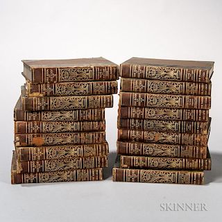 Decorative Bindings, Three Sets, Approximately Thirty-nine Volumes.