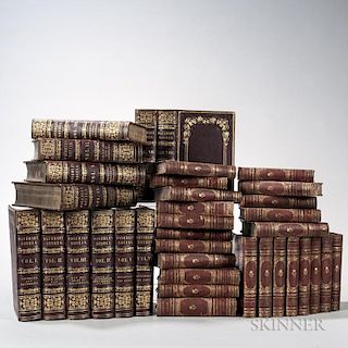 Decorative Bindings, Two Sets, Approximately Thirty-six Volumes.