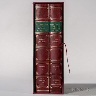 Johnson, Samuel (1709-1784) Facsimile Edition of A Dictionary of the English Language.