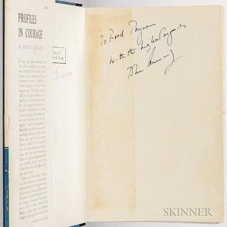 Kennedy, John Fitzgerald (1917-1963) Profiles in Courage  , Signed Presentation Copy to Maine Senator Frederick G. Payne (190