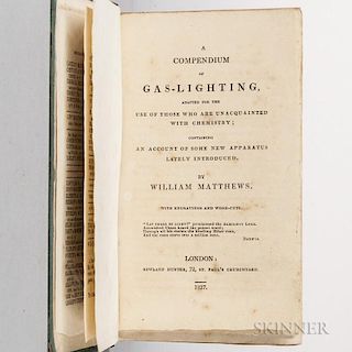 Matthews, William (mid-19th century) A Compendium Gas Lighting.