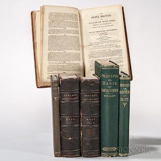 Social Science, Five 19th Century Titles in Six Volumes.