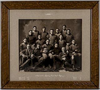 Harvard Crimson Varsity Football Team Photographs, 1898 and 1899.