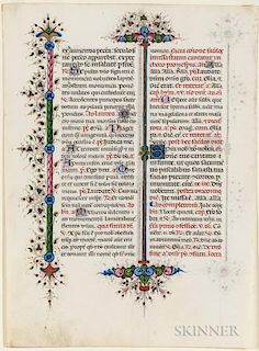 Manuscript and Nuremberg Chronicle Leaves, Four.