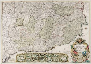 Catalonia. Jean-Baptiste Nolin (c. 1657-1708) La Principaute de Catalogne et le Comte de Roussillon.