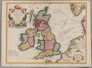 Great Britain. Guillaume de l'Isle (1675-1726) Les Isles Britanniques