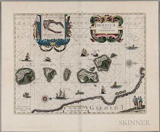 Maluku Islands. Willem Blaeu (1571-1638) Moluccae Insulae Celeberrimae.