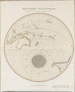 World, Northern and Southern Hemispheres. George Buchanan (fl. circa 1815) Northern [and] Southern Hemisphere Projected on th