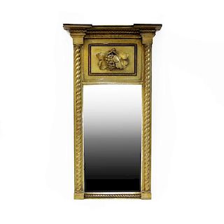19th Century Gilt Carved Mirror.