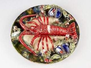 Bernard Palissy (1510-1589)-manner, Ceramic dish