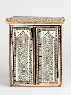 A model of an Indian armoire
