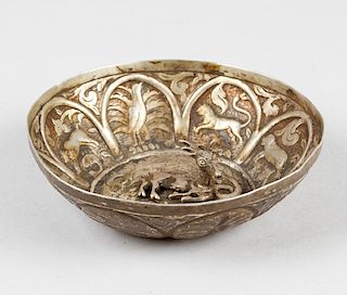 An Ottoman or Black Sea region silver possibly Hamam bowl