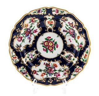 A Worcester Porcelain Soup Plate Diameter 9 inches.