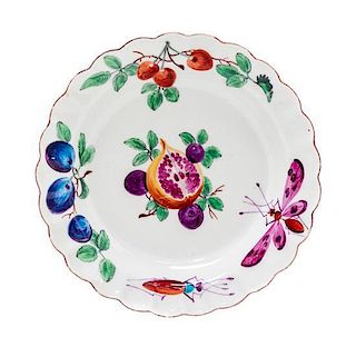 A Worcester Porcelain Plate Diameter 6 1/8 inches.