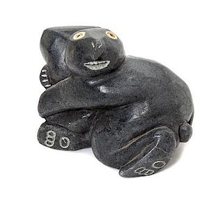 An Inuit Stone Sculpture Height 5 1/4 inches.