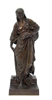 A French Bronze Figure, Height 15 1/2 inches.