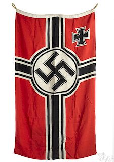 Nazi German battle flag with iron cross