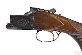 Cased Belgium Browning Lightning shotgun