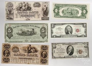 Two New Orleans Canal Bank notes