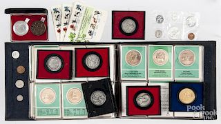 Franklin Mint commemorative medals, stamps, etc.