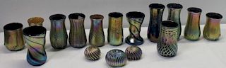 John Gilvey Studio Art Glass Lot of Vases &