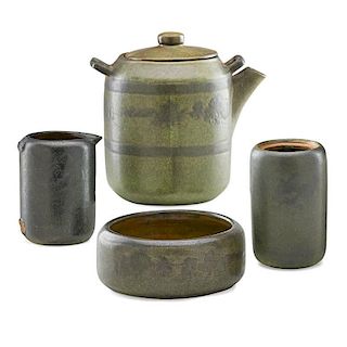 ARTHUR BAGGS; MARBLEHEAD Rare tea set