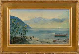 JOHN WILLIAM INCHBOLD (1830-1888): LAKE GENEVA