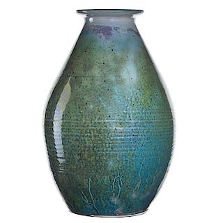 PEWABIC Fine and large vase