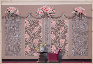 FRENCH SCHOOL: TWO DESIGNS FOR WALLPAPER