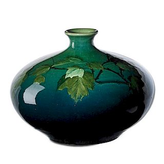 A.R. VALENTIEN; ROOKWOOD Sea Green vase