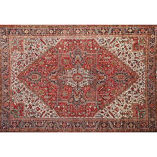 PERSIAN HERIZ Hand-knotted wool carpet