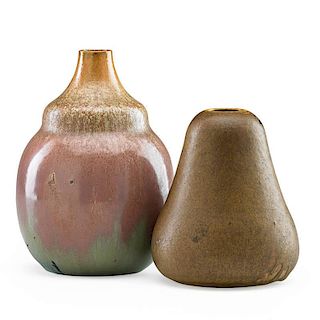 AUGUSTE DELAHERCHE Two vases