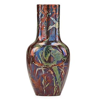 DELPHIN MASSIER Vase with birds and wheat