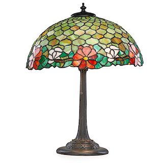 DUFFNER & KIMBERLY Table lamp, floral shade