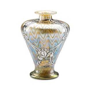 LOETZ Phänomen vase w/ silver overlay