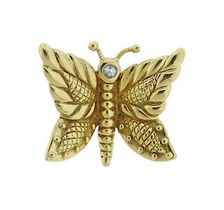 Judith Ripka 18k Gold Butterfly Pendant