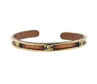 Cartier 18k Gold Cuff CC Bracelet