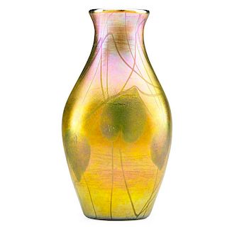 TIFFANY STUDIOS Large Favrile glass vase