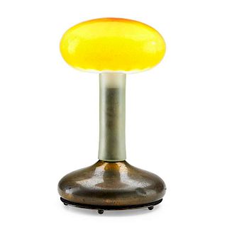 TIFFANY STUDIOS Rare mushroom lamp